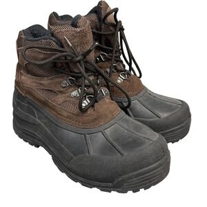 Northside Snow Boots Mens Size 10 Brown Leather Thermolite‎ Insulated Winter